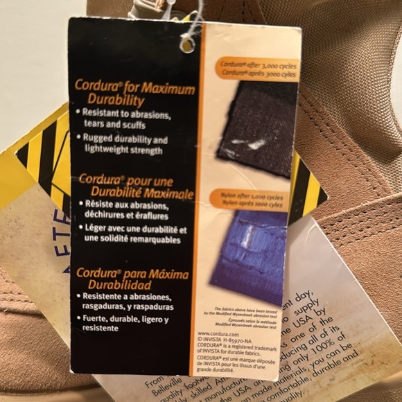 ladies or men’s Military Steel Toe tan leather size 5.5, runs large - Picture 10 of 12